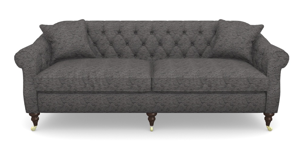 Product photograph of Abbotsbury 4 Seater Sofa In Aqua Clean Oban - Jet from Sofas and Stuff Limited