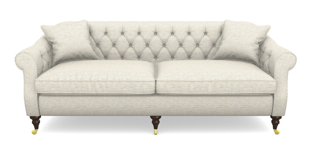 Product photograph of Abbotsbury 4 Seater Sofa In Aqua Clean Oban - Pearl from Sofas and Stuff Limited