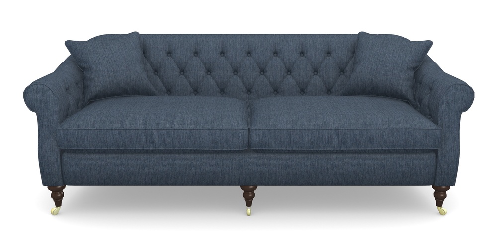 Product photograph of Abbotsbury 4 Seater Sofa In Aqua Clean Tenby - Navy from Sofas and Stuff Limited