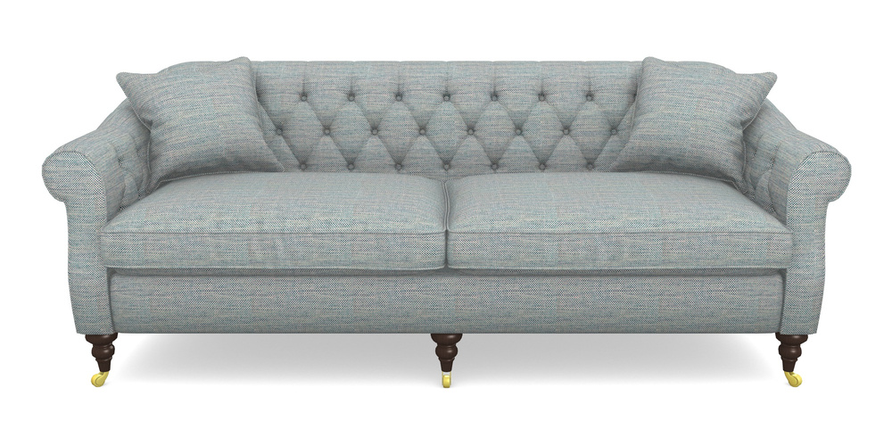 Product photograph of Abbotsbury 4 Seater Sofa In Basket Weave - Blue from Sofas and Stuff Limited