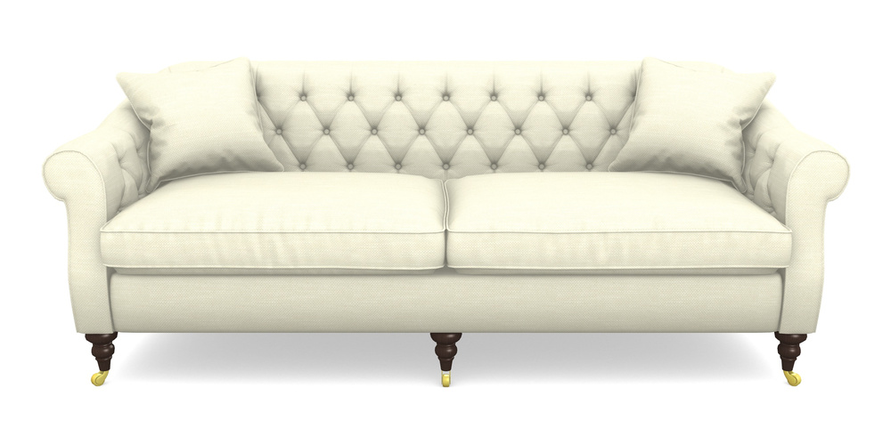 Product photograph of Abbotsbury 4 Seater Sofa In Basket Weave - Cream from Sofas and Stuff Limited