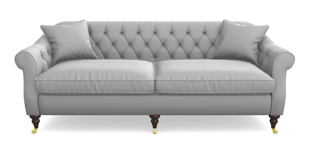 Product photograph of Abbotsbury 4 Seater Sofa In Clever Glossy Velvet - Fifty Shades from Sofas and Stuff Limited