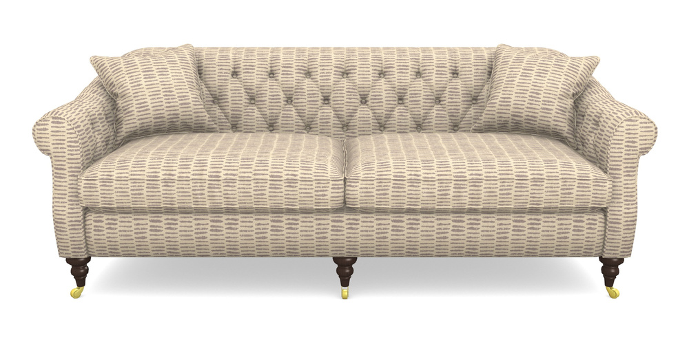 Product photograph of Abbotsbury 4 Seater Sofa In Cloth 18 - Daub - Berry from Sofas and Stuff Limited