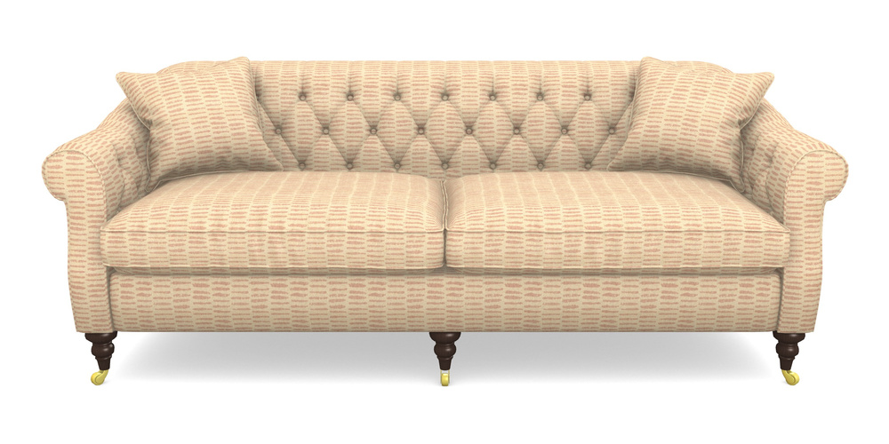 Product photograph of Abbotsbury 4 Seater Sofa In Cloth 18 - Daub - Flamingo from Sofas and Stuff Limited