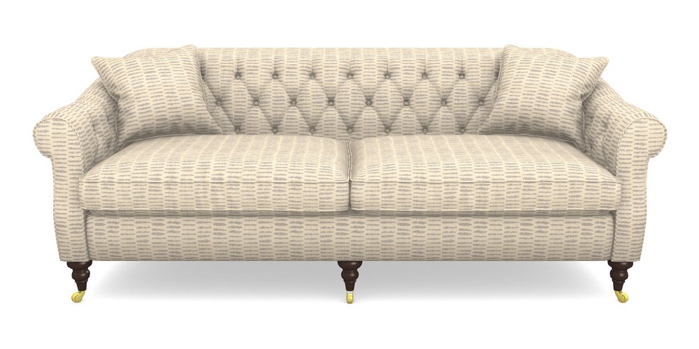 Product photograph of Abbotsbury 4 Seater Sofa In Cloth 18 - Daub - Lavender from Sofas and Stuff Limited