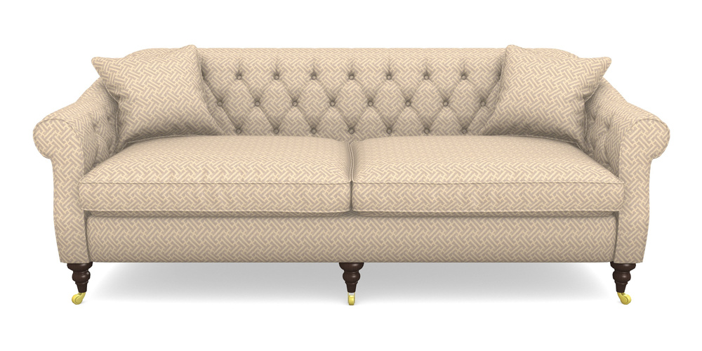 Product photograph of Abbotsbury 4 Seater Sofa In Cloth 18 - Key - Berry from Sofas and Stuff Limited