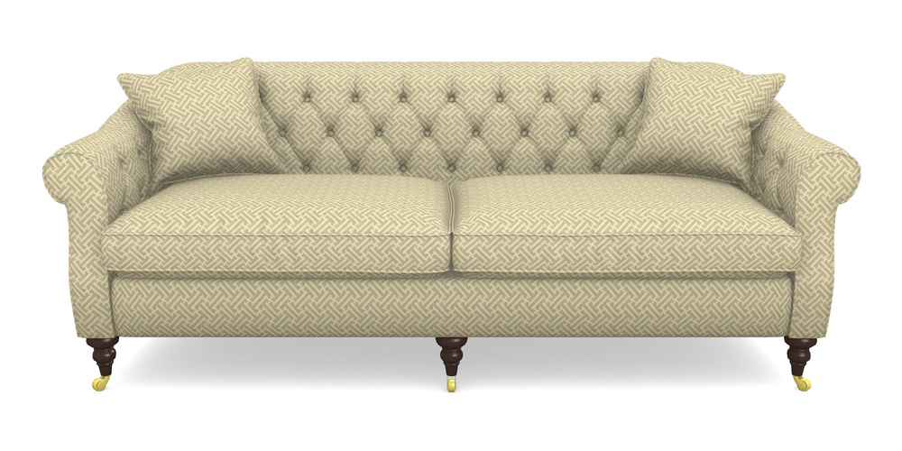 Product photograph of Abbotsbury 4 Seater Sofa In Cloth 18 - Key - Fennel from Sofas and Stuff Limited