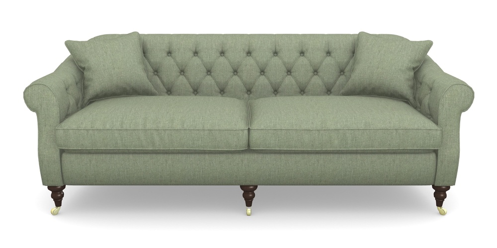 Product photograph of Abbotsbury 4 Seater Sofa In Clever Cotton Mix - Forest from Sofas and Stuff Limited