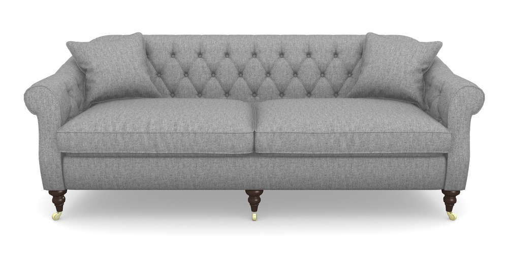 Product photograph of Abbotsbury 4 Seater Sofa In Clever Cotton Mix - Iron from Sofas and Stuff Limited
