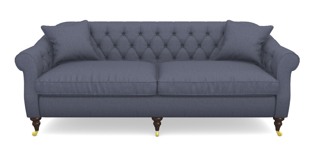 Product photograph of Abbotsbury 4 Seater Sofa In Clever Cotton Mix - Oxford Blue from Sofas and Stuff Limited