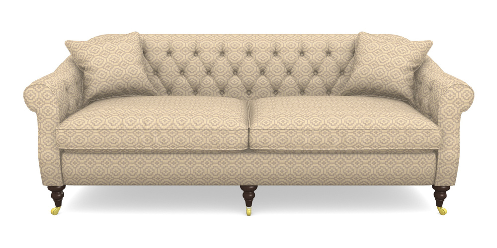 Product photograph of Abbotsbury 4 Seater Sofa In Cloth 18 - Tile - Berry from Sofas and Stuff Limited