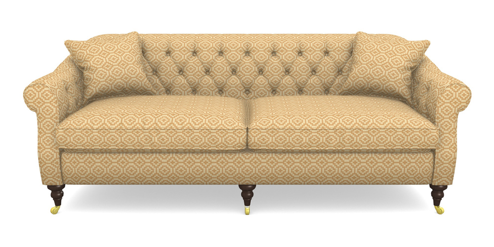 Product photograph of Abbotsbury 4 Seater Sofa In Cloth 18 - Tile - Fudge from Sofas and Stuff Limited