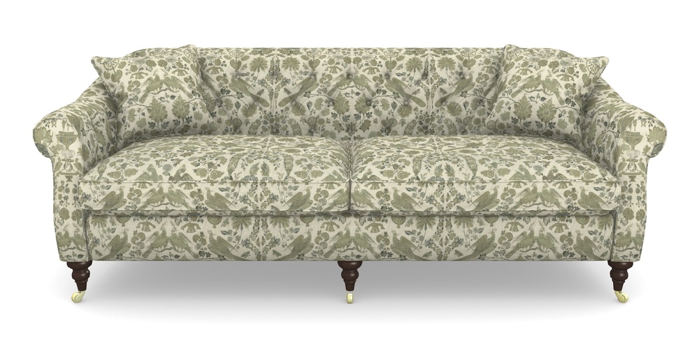 Product photograph of Abbotsbury 4 Seater Sofa In V A Brompton Collection - Coromandel - Basil from Sofas and Stuff Limited