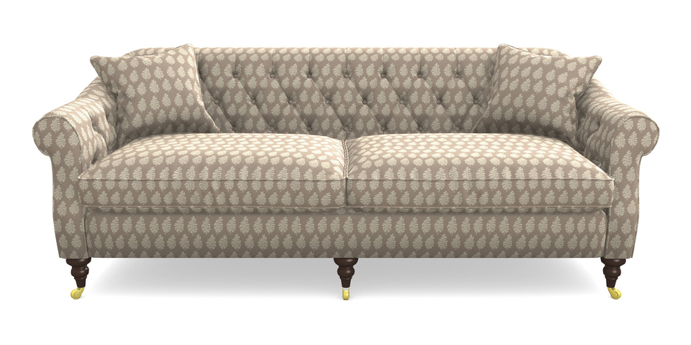 Product photograph of Abbotsbury 4 Seater Sofa In Cloth 21 - Oak Leaf - Beech from Sofas and Stuff Limited