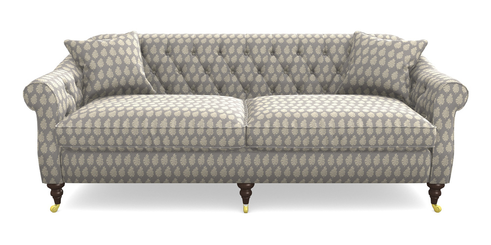 Product photograph of Abbotsbury 4 Seater Sofa In Cloth 21 - Oak Leaf - Magnesium from Sofas and Stuff Limited