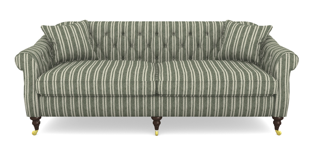 Product photograph of Abbotsbury 4 Seater Sofa In Cloth 22 - Barcode - Courgette from Sofas and Stuff Limited