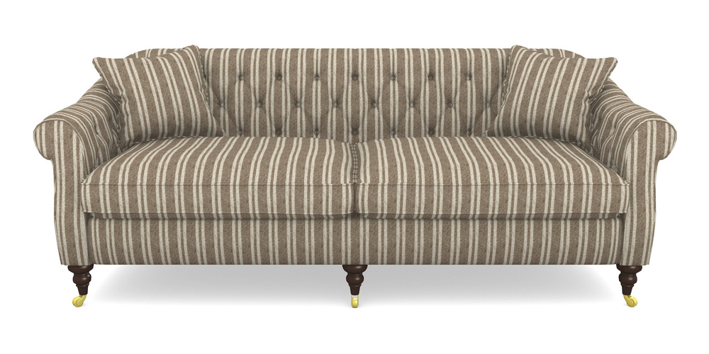 Product photograph of Abbotsbury 4 Seater Sofa In Cloth 22 - Barcode - Peat from Sofas and Stuff Limited