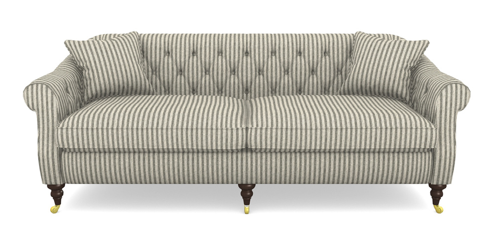 Product photograph of Abbotsbury 4 Seater Sofa In Cloth 22 - Pinstripe - Seal from Sofas and Stuff Limited