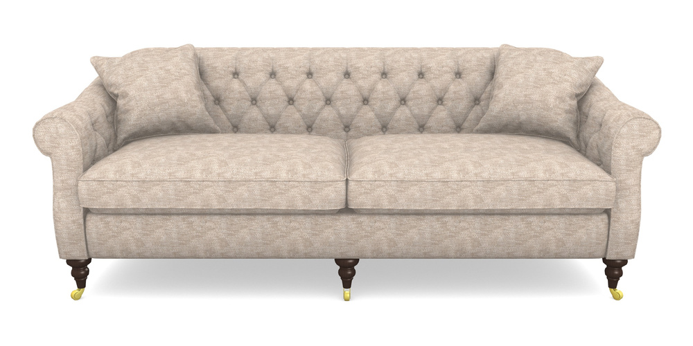 Product photograph of Abbotsbury 4 Seater Sofa In Cloth 20 - Design 4 - Natural Slub from Sofas and Stuff Limited