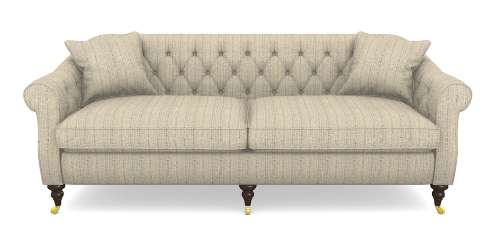 Product photograph of Abbotsbury 4 Seater Sofa In Cloth 20 - Design 1 - Natural Herringbone from Sofas and Stuff Limited