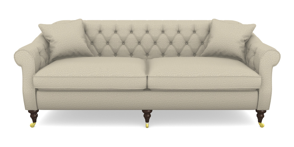 Product photograph of Abbotsbury 4 Seater Sofa In Cloth 20 - Design 6 - Natural Linen from Sofas and Stuff Limited