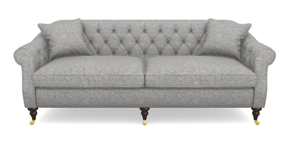 Product photograph of Abbotsbury 4 Seater Sofa In Dundee Herringbone - Marble from Sofas and Stuff Limited