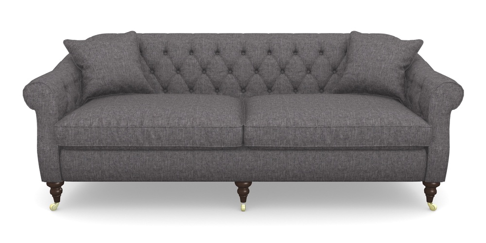 Product photograph of Abbotsbury 4 Seater Sofa In Easy Clean Plain - Ash from Sofas and Stuff Limited
