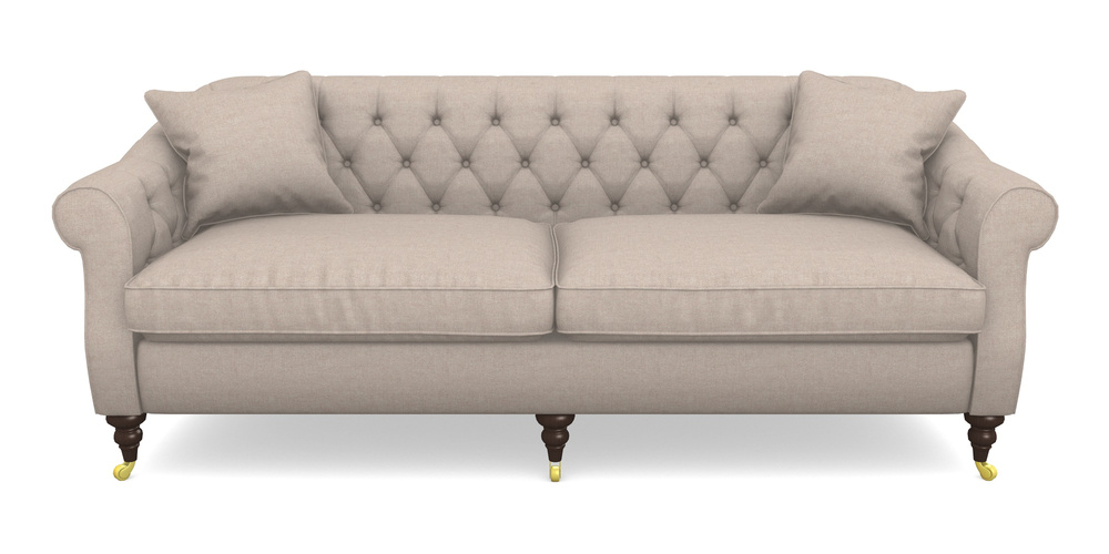 Product photograph of Abbotsbury 4 Seater Sofa In Easy Clean Plain - Cream from Sofas and Stuff Limited