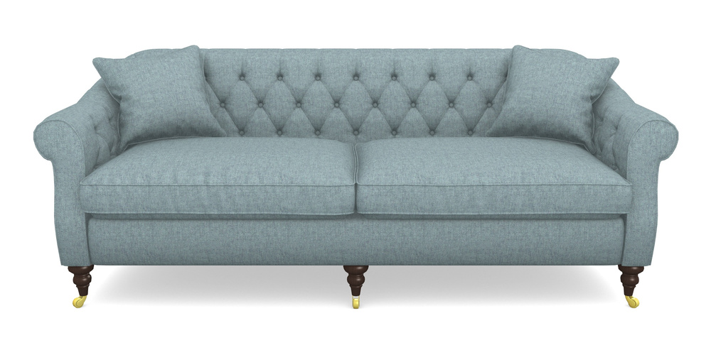 Product photograph of Abbotsbury 4 Seater Sofa In Easy Clean Plain - Polar from Sofas and Stuff Limited