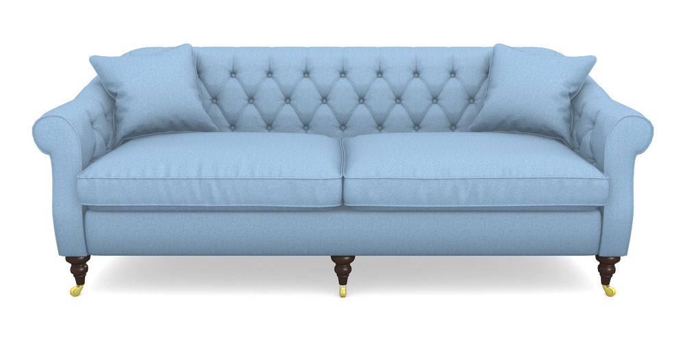 Product photograph of Abbotsbury 4 Seater Sofa In Eco Washable Cotton - Cornflower from Sofas and Stuff Limited