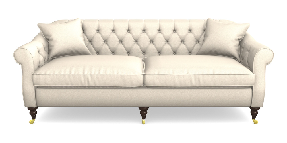 Product photograph of Abbotsbury 4 Seater Sofa In Eco Washable Cotton - Eggshell from Sofas and Stuff Limited