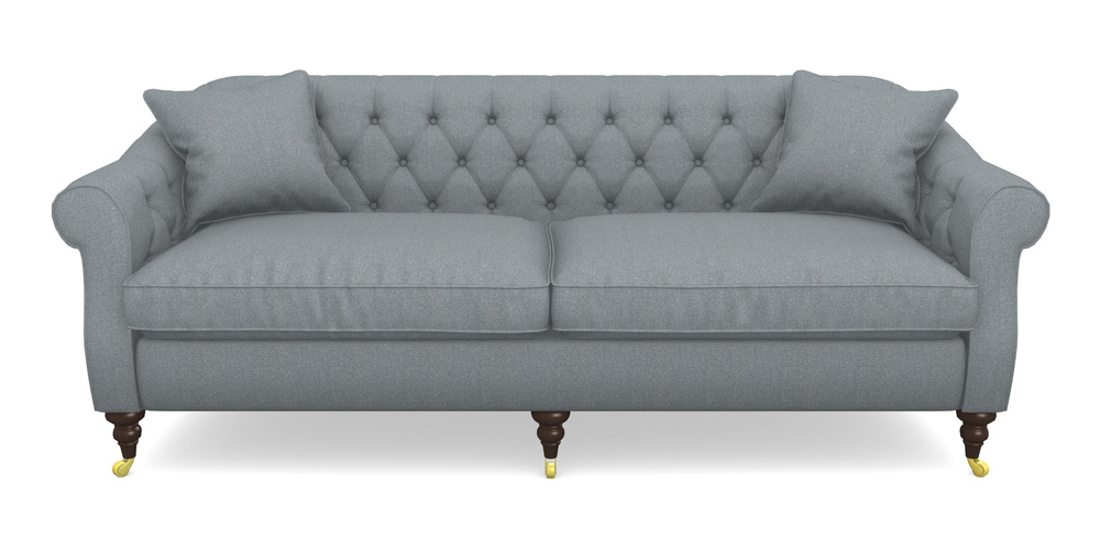 Product photograph of Abbotsbury 4 Seater Sofa In Eco Washable Cotton - Pebble from Sofas and Stuff Limited