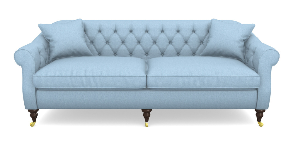 Product photograph of Abbotsbury 4 Seater Sofa In Eco Washable Cotton - Sky from Sofas and Stuff Limited