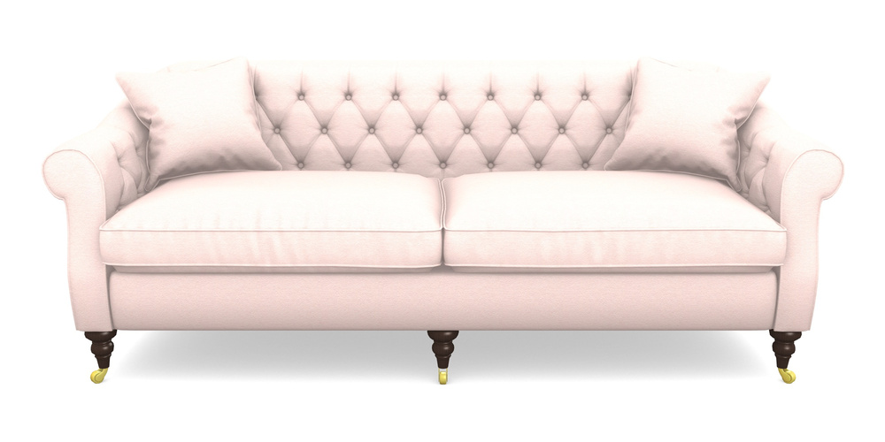 Product photograph of Abbotsbury 4 Seater Sofa In Eco Washable Cotton - Sugar from Sofas and Stuff Limited
