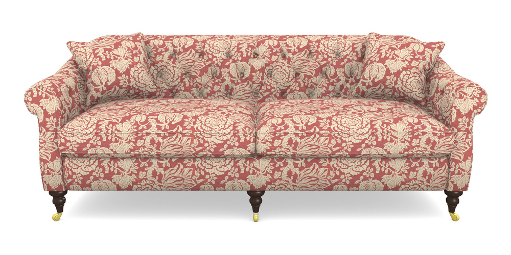 Product photograph of Abbotsbury 4 Seater Sofa In V A Brompton Collection - Flowering Kale - Chilli from Sofas and Stuff Limited