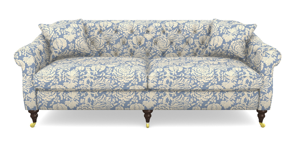 Product photograph of Abbotsbury 4 Seater Sofa In V A Brompton Collection - Flowering Kale - Morning Blue from Sofas and Stuff Limited