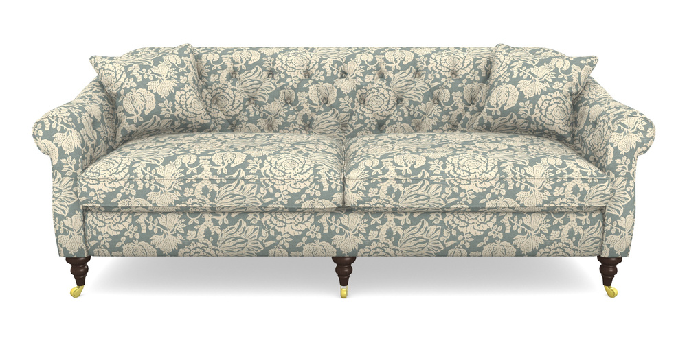 Product photograph of Abbotsbury 4 Seater Sofa In V A Brompton Collection - Flowering Kale - Pebble from Sofas and Stuff Limited