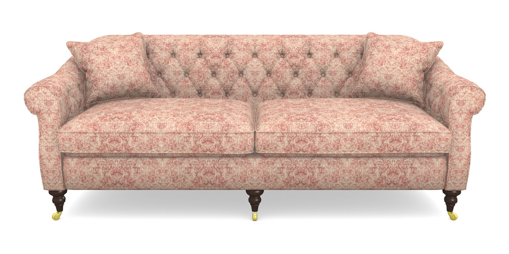 Product photograph of Abbotsbury 4 Seater Sofa In Grace Linen - Brick from Sofas and Stuff Limited