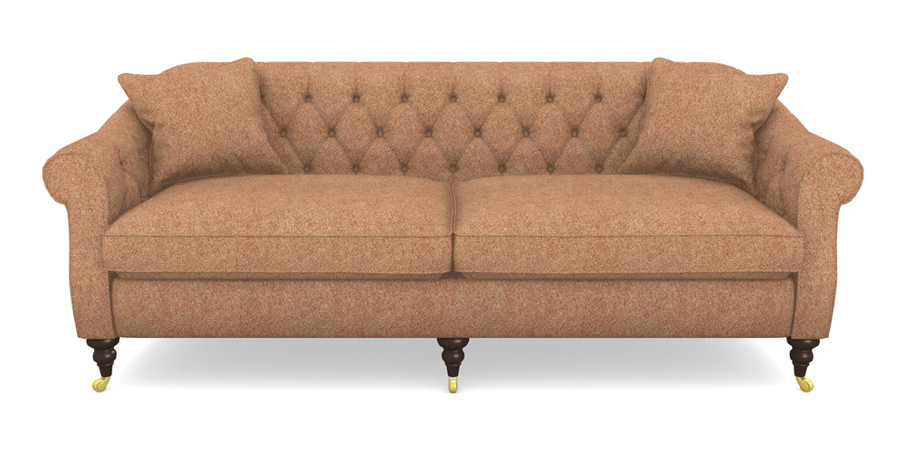 Product photograph of Abbotsbury 4 Seater Sofa In Cloth 22 Weaves - Grand Teton - Amber from Sofas and Stuff Limited