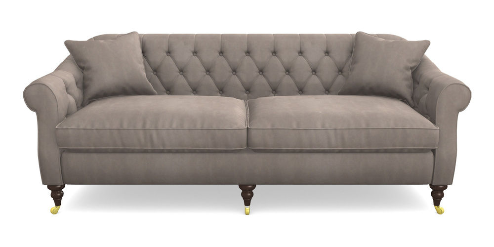 Product photograph of Abbotsbury 4 Seater Sofa In House Clever Velvet - Cocoa from Sofas and Stuff Limited