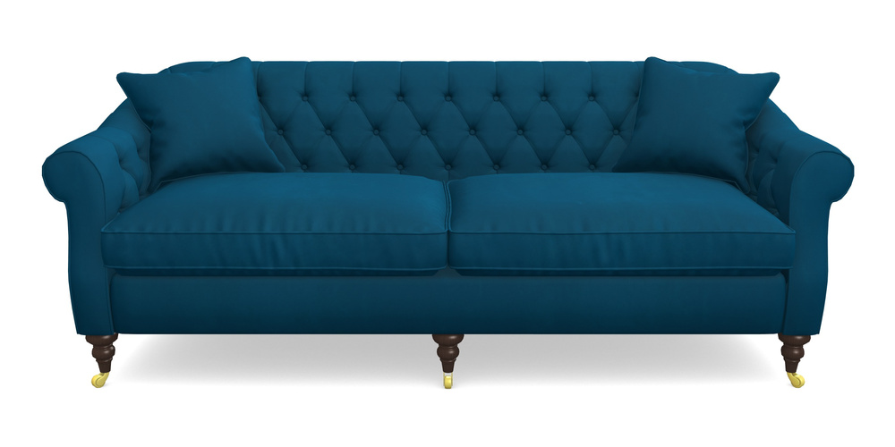 Product photograph of Abbotsbury 4 Seater Sofa In House Clever Velvet - Ocean from Sofas and Stuff Limited