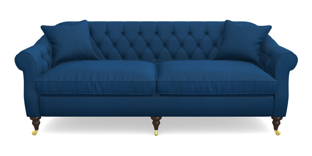 Product photograph of Abbotsbury 4 Seater Sofa In House Clever Velvet - Royal from Sofas and Stuff Limited
