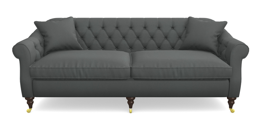 Product photograph of Abbotsbury 4 Seater Sofa In House Clever Velvet - Slate from Sofas and Stuff Limited