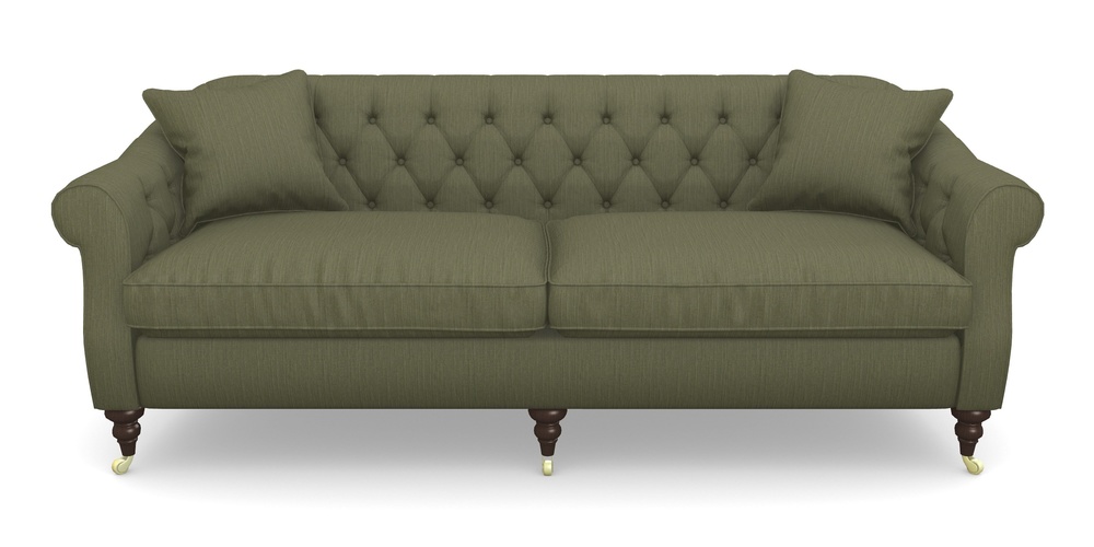 Product photograph of Abbotsbury 4 Seater Sofa In Herringbone - Army from Sofas and Stuff Limited