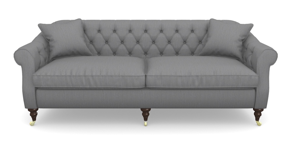Product photograph of Abbotsbury 4 Seater Sofa In Herringbone - Thunder from Sofas and Stuff Limited