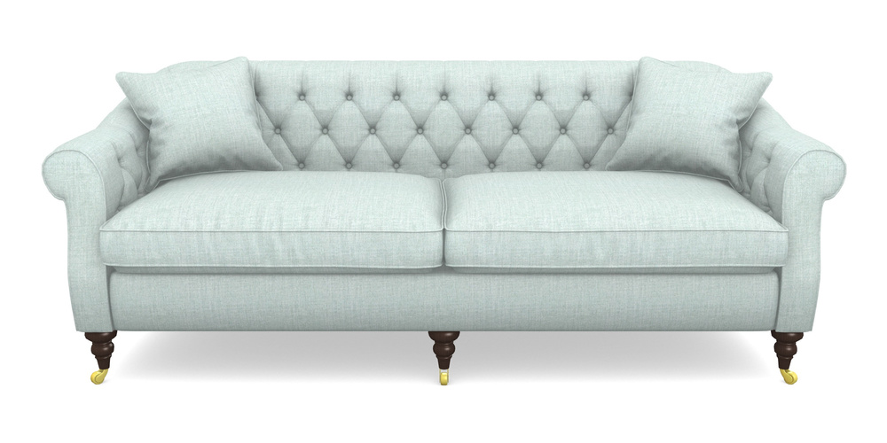 Product photograph of Abbotsbury 4 Seater Sofa In House Plain - Aqua from Sofas and Stuff Limited