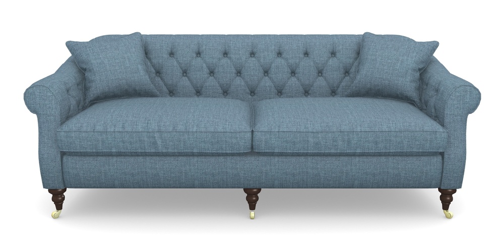 Product photograph of Abbotsbury 4 Seater Sofa In House Plain - Cobalt from Sofas and Stuff Limited