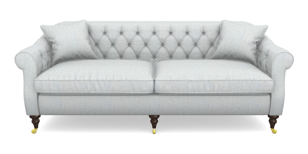 Product photograph of Abbotsbury 4 Seater Sofa In House Plain - Silver from Sofas and Stuff Limited