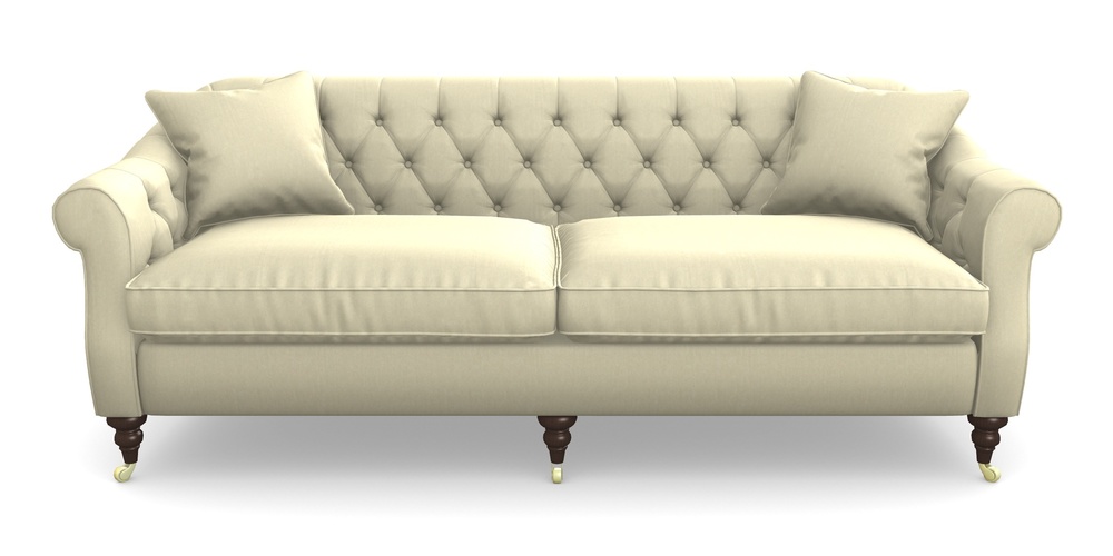 Product photograph of Abbotsbury 4 Seater Sofa In House Velvet - Latte from Sofas and Stuff Limited
