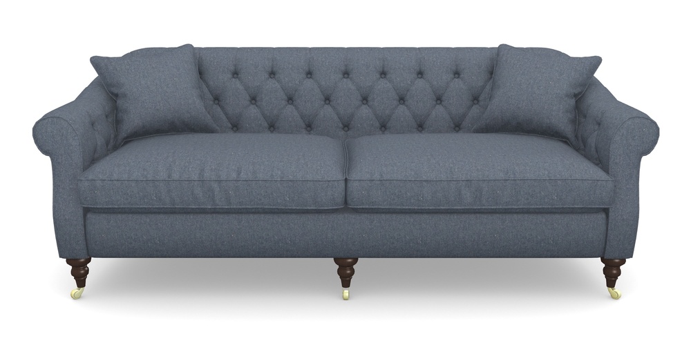Product photograph of Abbotsbury 4 Seater Sofa In House Wool - Navy from Sofas and Stuff Limited